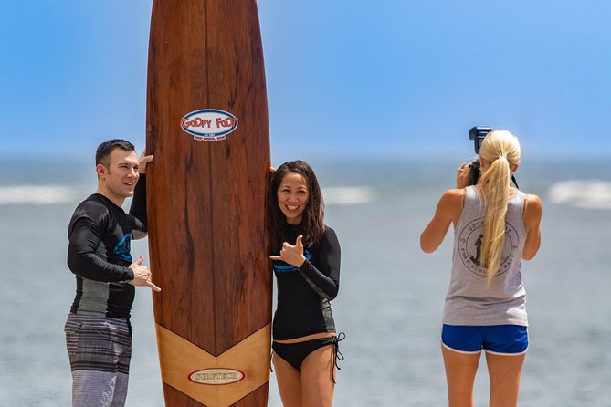 2 Hour Beginner Group Surf Lessons - Optional photographs and the value of the package