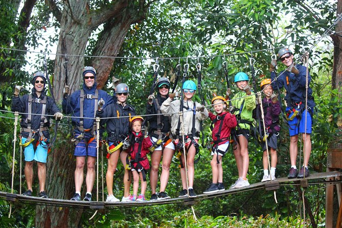 7-Line Maui Zipline on the North Shore - The bridge, ladders, and aerial transfers