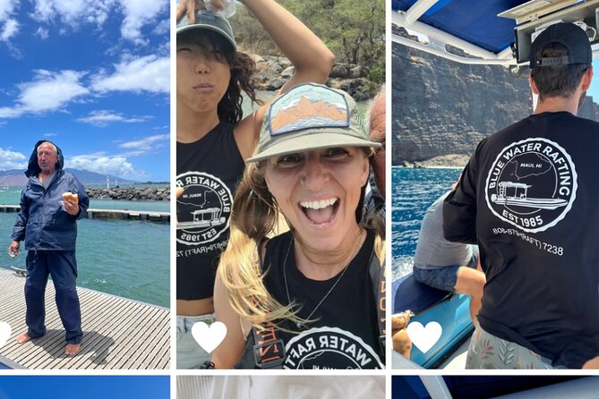 All-Inclusive 5.5 hr La Perouse Bay & Molokini Sea Cave Boat Tour - What the raft ride feels like