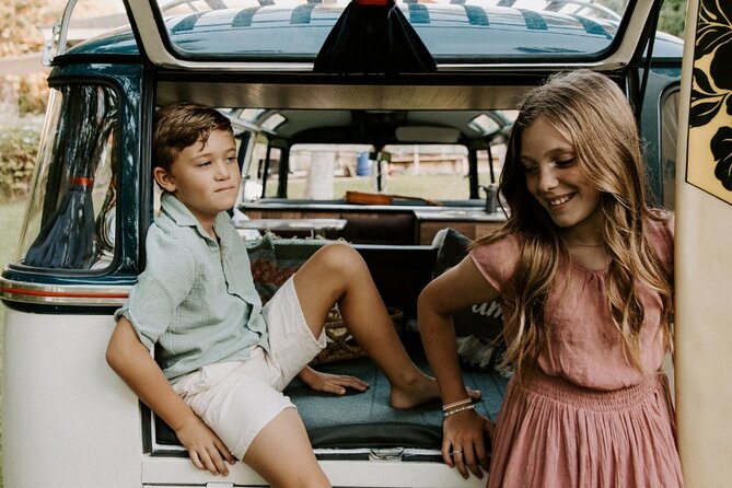 Brewery and Beach Cruise in a Vintage VW Bus - The southern Maui drive in an open-top bus
