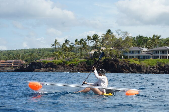 Clear Bottom Glassy Kayak Rental | MAUI | Safe and Stable Kayaks - Why the outriggers matter for beginners