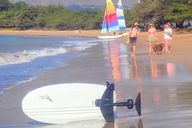 Electric Foilboard rides/lessons/sessions at Sugar Beach, Maui - Why electric foilboarding works for beginners