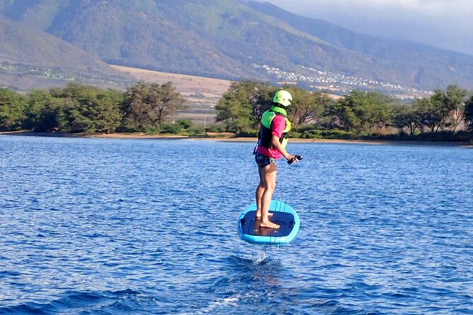 Electric Foilboard rides/lessons/sessions at Sugar Beach, Maui - Riding from Sugar Beach into Maalaea Bay