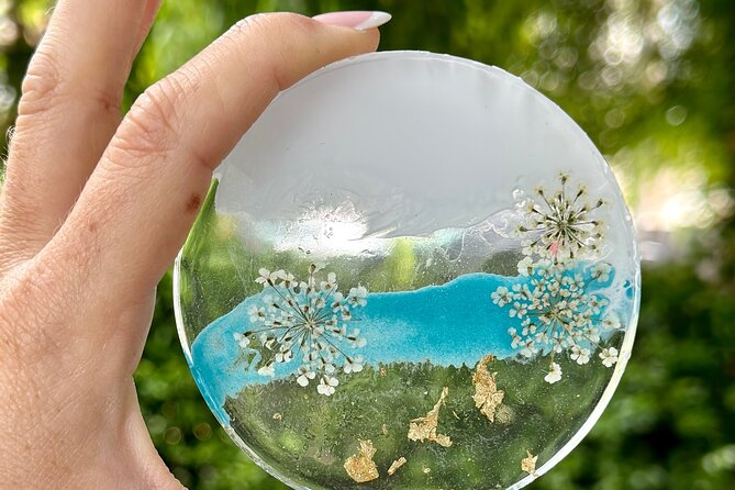 Epoxy Resin Art and Craft Coaster Set Experience - What happens during the 90-minute class