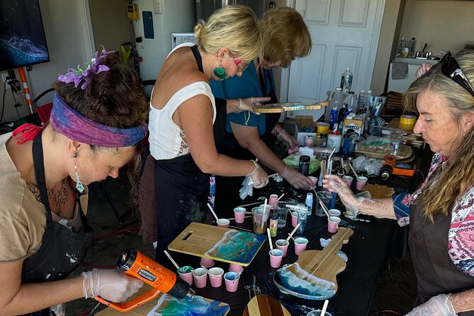 Epoxy Resin Cheese Board Art Class - Paia and Ho’okipa: know what the itinerary means