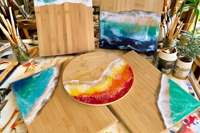 Epoxy Resin Cheese Board Art Class - What you take home, and when