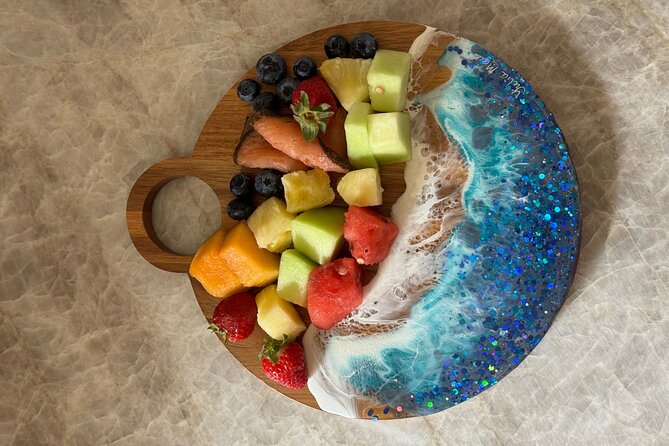 Epoxy Resin Cheese Board Art Class - Who will enjoy this most?
