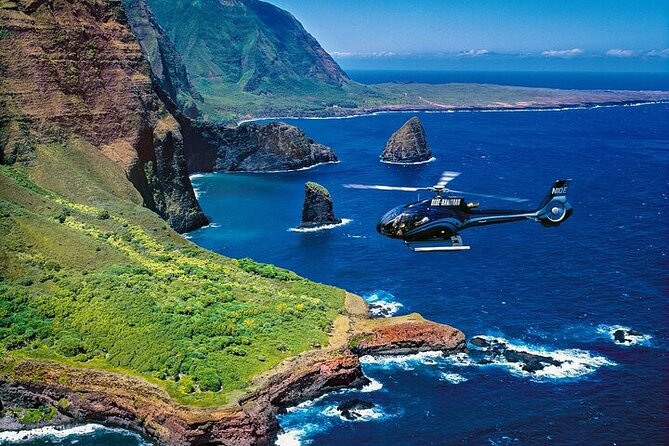 First Class Waterfalls of West Maui and Molokai Helicopter Tour - Returning along Kaanapali and Kapalua