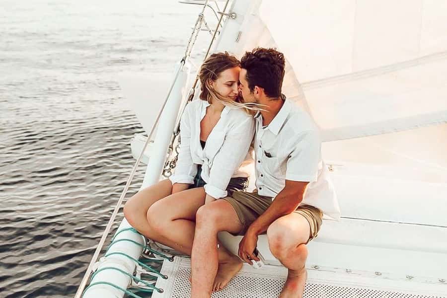 From Ma'alaea: 'Alihilani Sunset Sail Catamaran Tour - Drinks, snacks, and the pace of the cruise