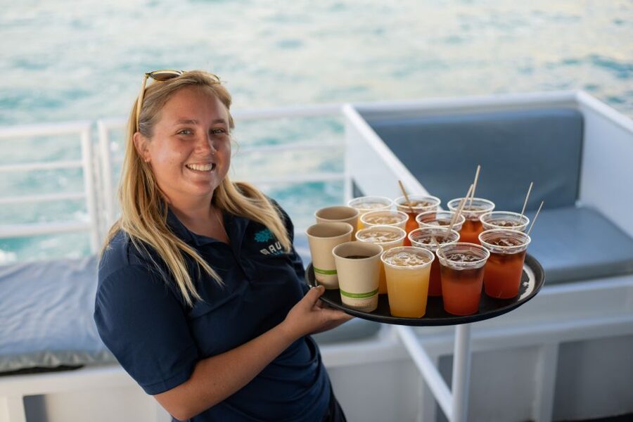 From Ma'alaea: Sunset Dinner Cruise Aboard the Quicksilver - A spacious catamaran with two different moods