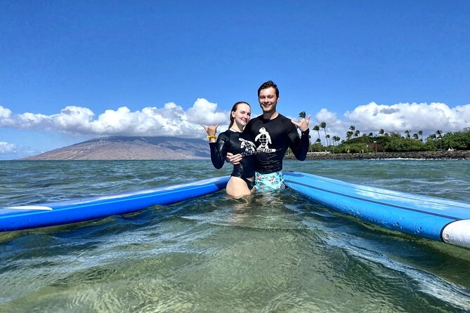 Group Surf Lesson at Kalama Beach in Kihei - Equipment, showers, and the optional photographs