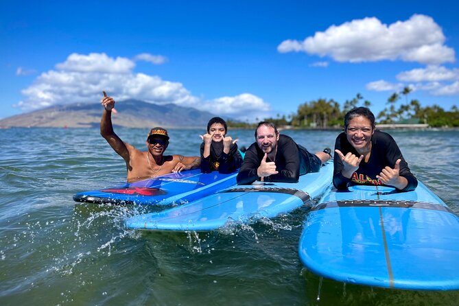 Hawaiian-owned and Operated Surf Lessons in Kihei, Maui - From the beach briefing to the water