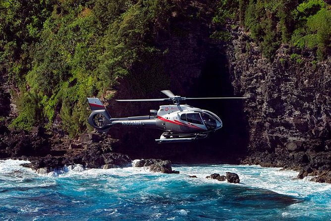Luxury Helicopter Experience with Hana Rainforest Landing - The Road to Hana from above