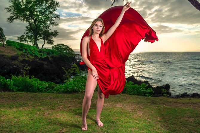 Maui Flying Dress Photoshoot Experience - Dress choices, styling, and comfort