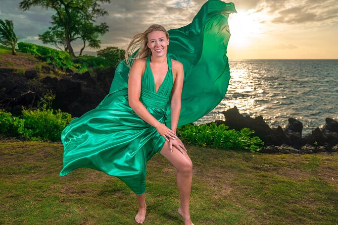 Maui Flying Dress Photoshoot Experience - The Hana option for a larger Maui splurge