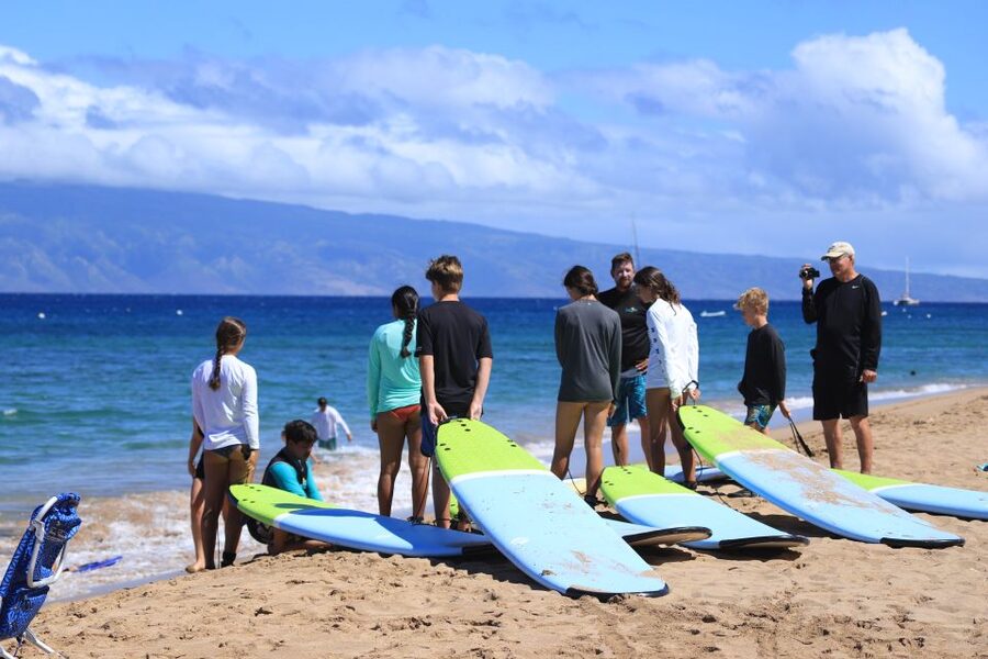 Maui: Group Surf Lesson - Meeting Sea Maui Surf at Whalers Village
