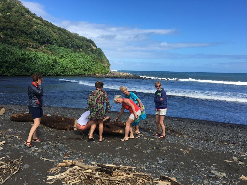 Maui: Road to Hana Private Adventure Tour with Luxury SUV - Hamoa Beach and Waianapanapas black sand