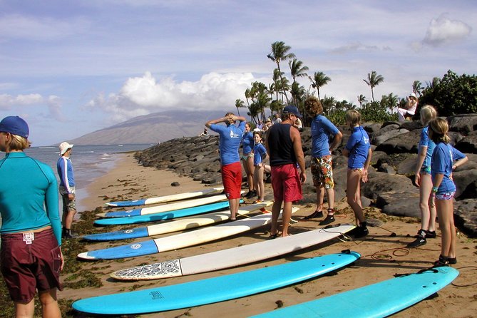 Maui Surf Instruction 101 at Kalama Beach in Kihei - Meeting the instructors near 1965 South Kihei Road