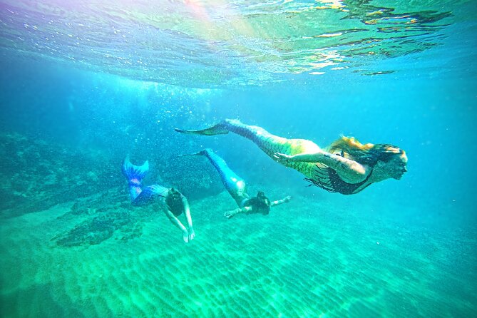 Mermaid Ocean Swimming Lesson in Maui - Becoming a mermaid at Makena Bay