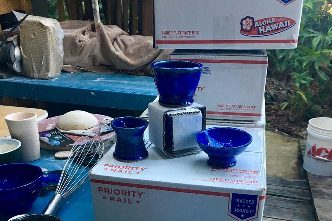 Pottery Class: Make your own mug or Bowl on Maui - Turning a lump of clay into a useful object