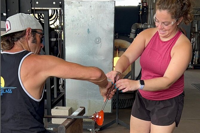 Private One Piece Glassblowing Lesson for 1 or 2 People - What the $300 price really covers