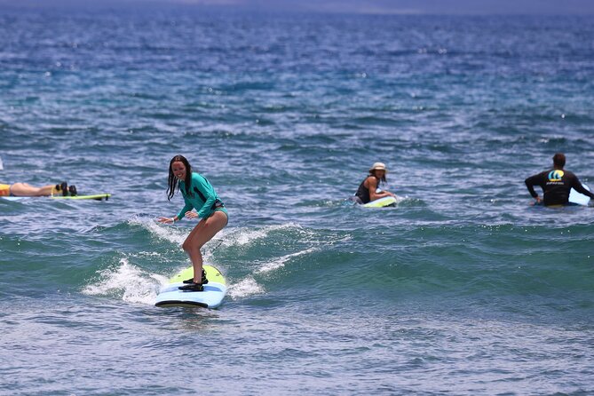 Private Surf Lessons from Kaanapali Beach - Entering the water at Kaanapali Beach