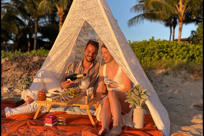Romantic Sunset Picnic at Pristine Beach with Photo & Video - The Picnic Setup: Small Details That Change the Evening