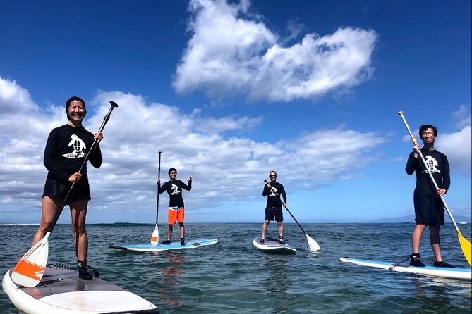 Semi Private Stand Up Paddle Boarding (SUP) Class at Kalama Beach in Kihei - Starting at Surf Club Maui in Kalama Beach Park