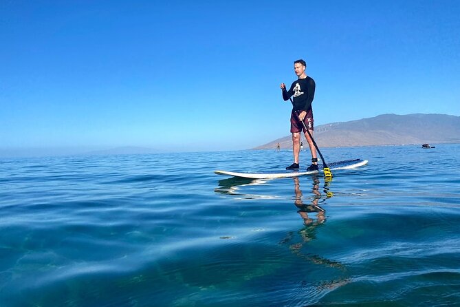 Semi Private Stand Up Paddle Boarding (SUP) Class at Kalama Beach in Kihei - On the water, expect individual coaching